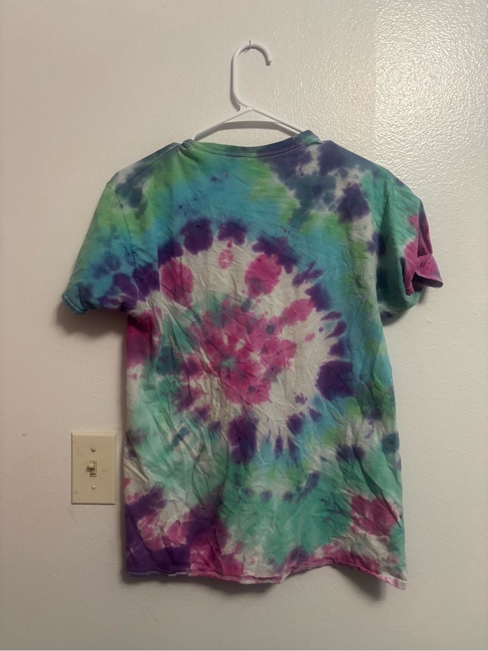 Hanes ComfortSoft Colorful Spiral Tie-Dye Tee - Picture 4 of 4